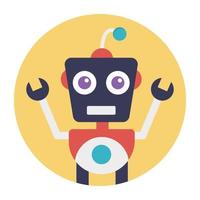 Cartoon Robot Concepts vector