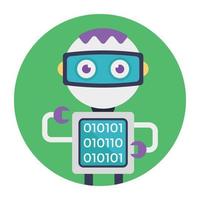 Trendy Robot Concepts vector