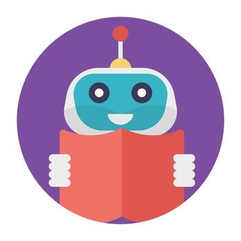 conceptos de robots educativos vector