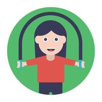 Skipping Rope Concepts vector