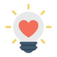 Heart Bulb Conceptsg vector