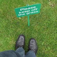 Keep off the grass photo