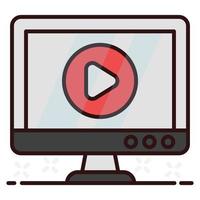 video player multimedia vector