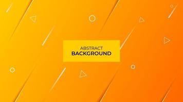 Minimalist abstract background. With orange gradient color and geometric shapes. Suitable for backgrounds, banners, cover, etc. vector