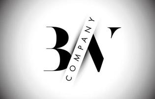 BV B V Letter Logo with Creative Shadow Cut and Overlayered Text Design. vector