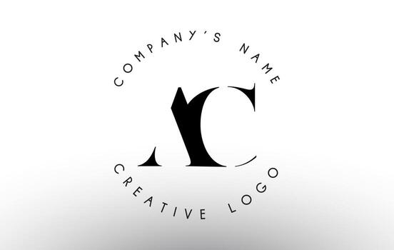 Letters AC A C Logo with a minimalist design. Simple AC Icon with Circular Name Pattern. vector