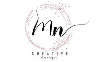 Letter Mn Logo Template Creative Fashion Stock Vector (Royalty Free)  1559251784