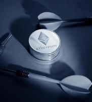 Ethereum Crypto currency coin photo