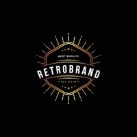 Vintage retrobrand logo vector