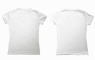 plantilla de maqueta de camiseta en blanco foto
