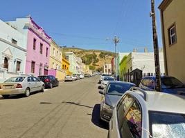 Many colorful houses, Bo Kaap district, Cape Town. photo