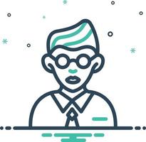 Mix icon for students vector