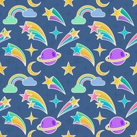 Star Seamless Pattern Background Template vector