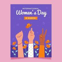 International Women's Day Poster vector