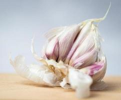 Garlic close up photo