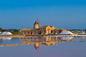 Saline Salt flats in Marsala photo