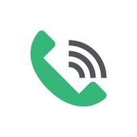 An icon for outgoing phone calls. Vector. vector