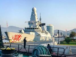 military ship in Batumi photo
