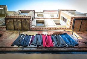 drying clothes outdoor photo