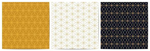 Abstract background with circle gold lines vector