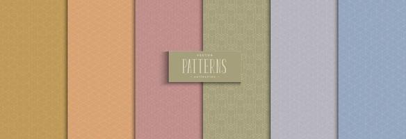 Collection pattern with polygonal shape vector