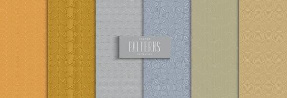 Circle wave pattern traditional background vector