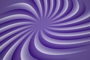 Ultra violet and white rotating hypnosis spiral. Optical illusion. Hypnotic psychedelic vector illustration. Twirl abstract background. Easy to edit design template.