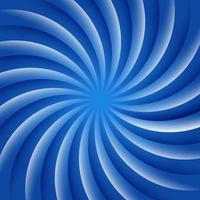 Blue and white rotating hypnosis spiral. Optical illusion. Hypnotic psychedelic vector illustration. Twirl abstract background. Easy to edit design template.