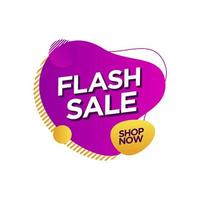 Promotion Flash Sale label banner vector