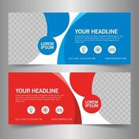 Business banner design template vector