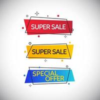 Sale banner template design vector