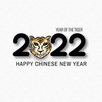 Abstract chinese new year 2022 festival card background vector