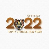 Abstract chinese new year 2022 festival card background vector