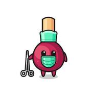 surgeon matches mascot character vector