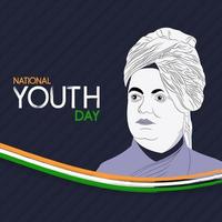 National Youth Day Social Media Post vector