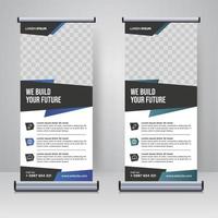 Corporate rollup or X banner design template vector