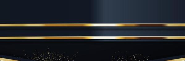 Tablero de fondo de vector abstracto de banner dorado para diseño de texto y mensaje moderno. ilustración vectorial