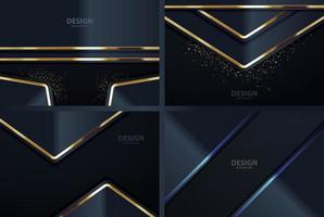 gold banner Abstract vector background board for text and message design modern. vector illustration