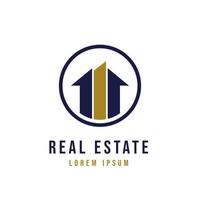 Real estate and home buildings logo template vector