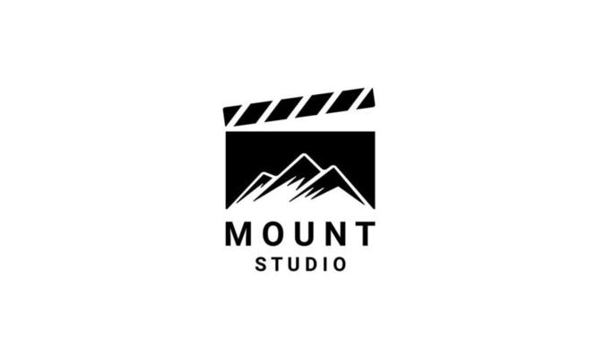 mount studio logo vector illustration