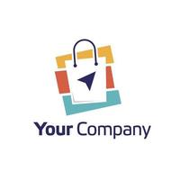 Online Shop Logo Design Template vector