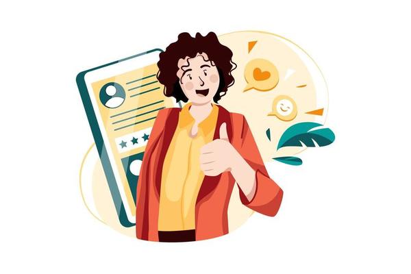 Customer Loyalty Illustration concept. Flat illustration isolated on white background.