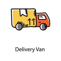 Road freight icon modern design of delivery van vector