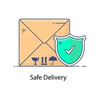 Safe delivery vector shield with cardboard