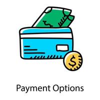Bank cards icon card payment option concept n trendy style vector