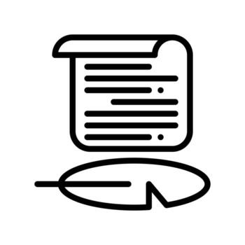 writing line style icon. vector illustration for graphic design, website, app