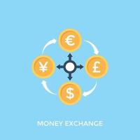 Money Exchange Concepts vector