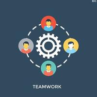 Team Work Concepts vector