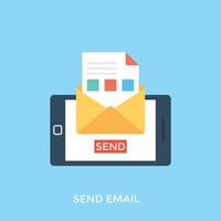 Send Mail Concepts vector