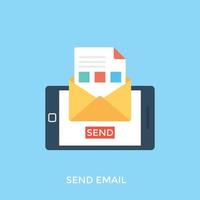 enviar conceptos de correo vector